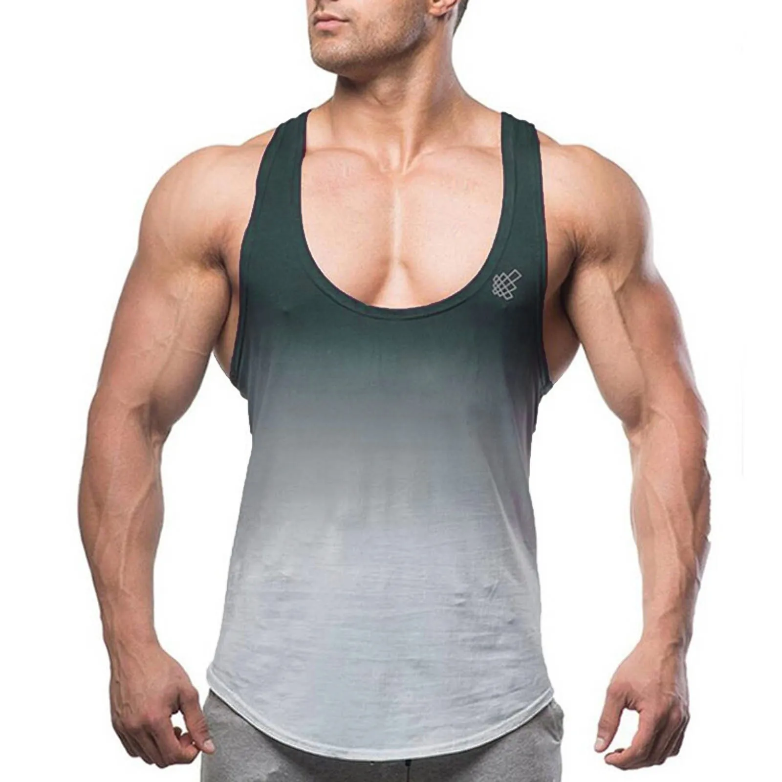 Men Spring And Summer Sports Sleeveless Top Gradient Color Tanks Top Fitness Tight Fitting Muscle Vest Muscle Cool Guy Waistcoat
Men Spring And Summer Sports Sleeveless Top Gradient Color Tanks Top Fitness Tight Fitting Muscle Vest Muscle Cool Guy Waistcoat