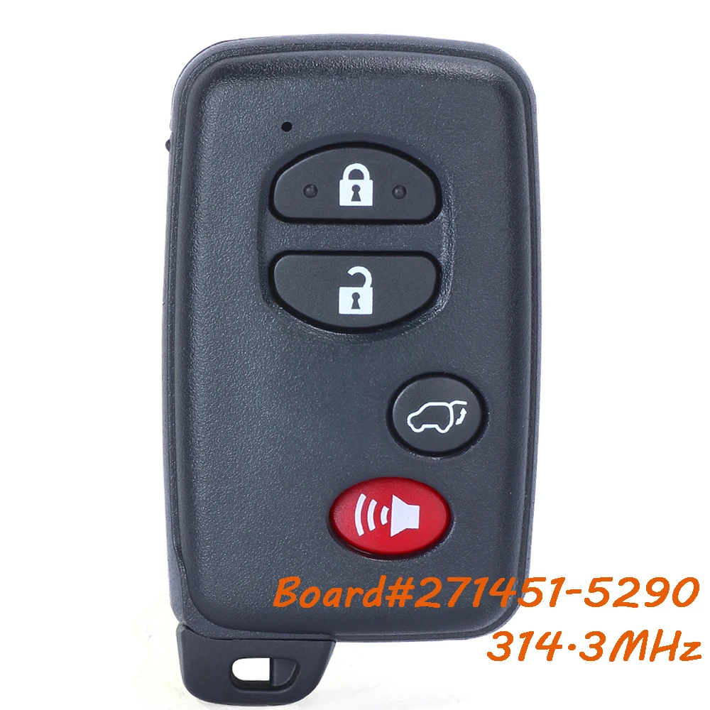 KEYECU 271451-5290 314,3 МГц для Toyota Venza 2009 2010 2011 2012 2013 2014 2015 2016 умный дистанционный брелок HYQ14ACX
KEYECU 271451-5290 314,3 МГц для Toyota Venza 2009 2010 2011 2012 2013 2014 2015 2016 умный дистанционный брелок HYQ14ACX