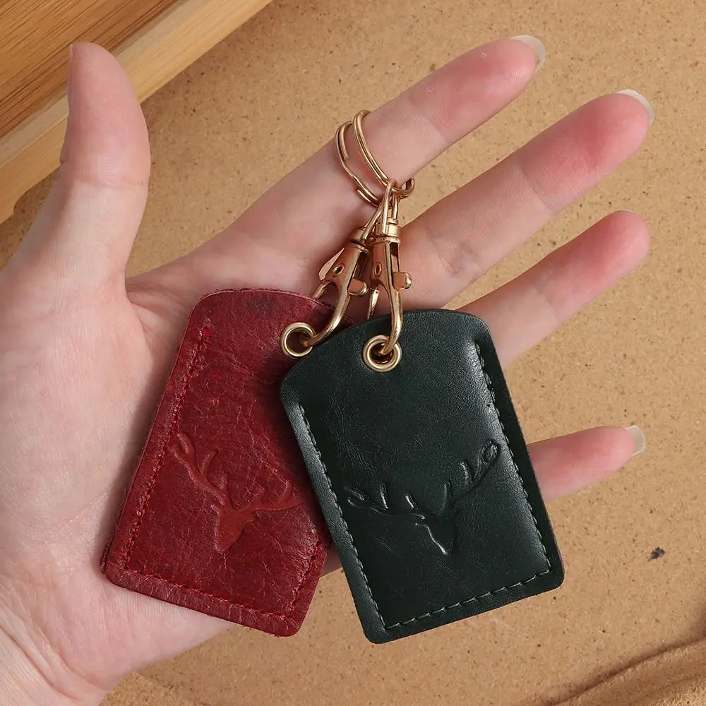 Leather Access Card Case Fingerprint-proof Anti-lost Card Holder Keychain Accessories Anti-fall Access Tags Cover Universal
Leather Access Card Case Fingerprint-proof Anti-lost Card Holder Keychain Accessories Anti-fall Access Tags Cover Universal