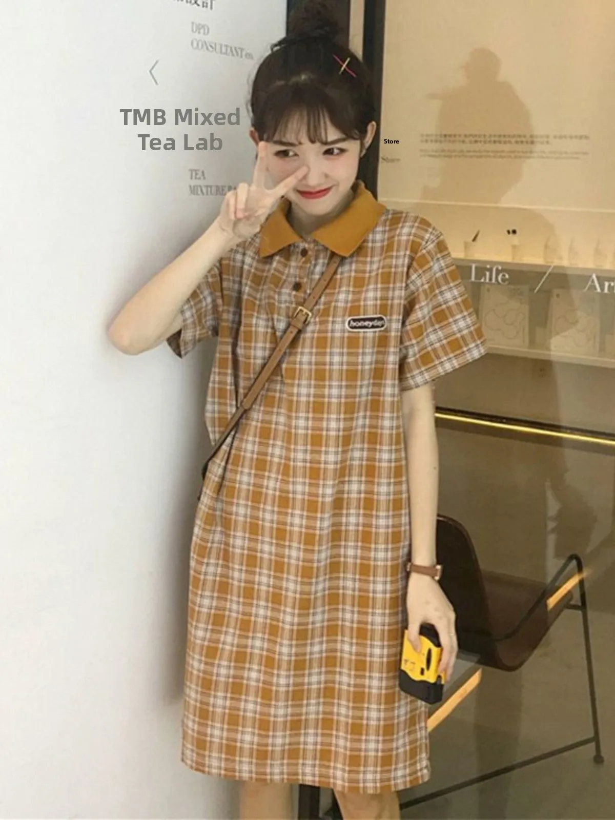 plus Size Women's Midi Plaid Dress Slimming Loose Summer High Waist Button up Korean Style Straight Cut Casual Dress
plus Size Women's Midi Plaid Dress Slimming Loose Summer High Waist Button up Korean Style Straight Cut Casual Dress