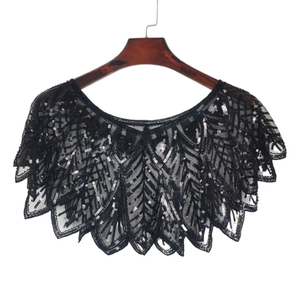 Fashion Glitter Sequins Shawl Sleeveless V-Neck Evening Cape Short Cover Mesh Party Shawl Ladies
Fashion Glitter Sequins Shawl Sleeveless V-Neck Evening Cape Short Cover Mesh Party Shawl Ladies