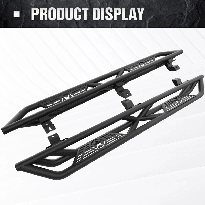 High Quality Heavy Duty Steel Car Running Board Side Step Exterior Accessory
High Quality Heavy Duty Steel Car Running Board Side Step Exterior Accessory