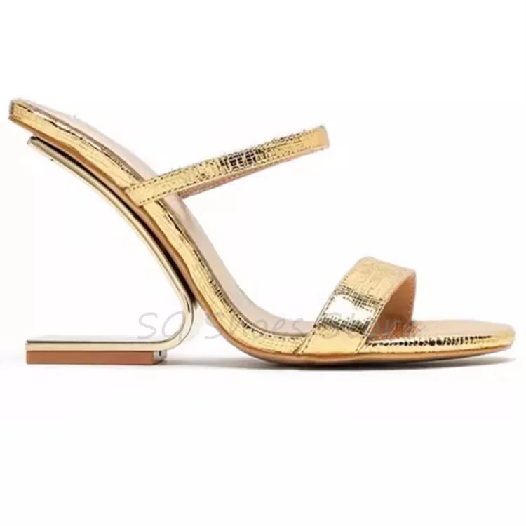 Fashion Strange Heel One Strap Women Slippers Summer Outside Sandals Square Toe Hight Heels Slingback Pumps Ladies Dress Shoes
Fashion Strange Heel One Strap Women Slippers Summer Outside Sandals Square Toe Hight Heels Slingback Pumps Ladies Dress Shoes