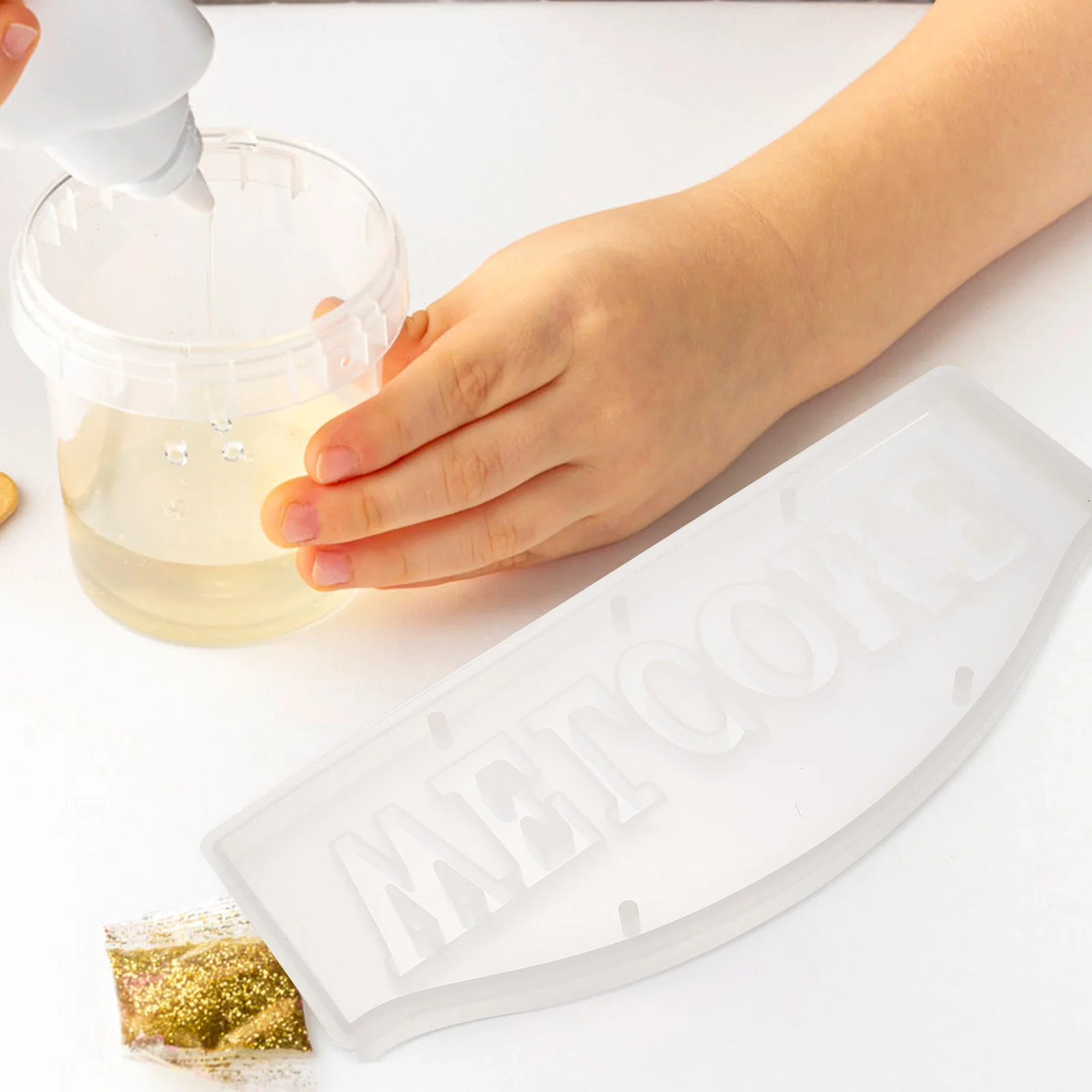 Welcome Sign Mold Letter Stencil DIY Resin Craft Epoxy Jewelry Accessories Handmade Welcome Resin Molds Supplies Decor
Welcome Sign Mold Letter Stencil DIY Resin Craft Epoxy Jewelry Accessories Handmade Welcome Resin Molds Supplies Decor