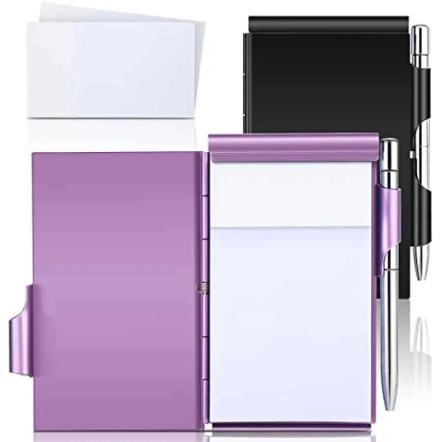 6 Pieces Metal Pocket Notebook Aluminum Notepad with Pen and Refillable Paper Flip Notepad Mini Notepad Holder Travel Notepad w
6 Pieces Metal Pocket Notebook Aluminum Notepad with Pen and Refillable Paper Flip Notepad Mini Notepad Holder Travel Notepad w