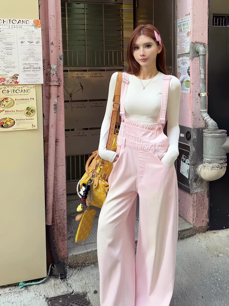 Pink Slimming Versatile Youthful Wide Leg Overalls Women's Summer New Small Size Straight Casual Long Pants High Waist Polyes...
Pink Slimming Versatile Youthful Wide Leg Overalls Women's Summer New Small Size Straight Casual Long Pants High Waist Polyes...