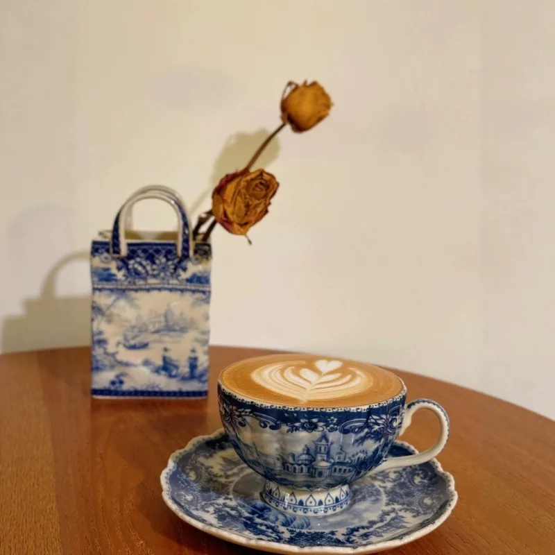 200ml Blue and White Porcelain Cup and Plate Set, Coffee Cup and Plate Set, Afternoon Tea Cup and Plate Set
200ml Blue and White Porcelain Cup and Plate Set, Coffee Cup and Plate Set, Afternoon Tea Cup and Plate Set
