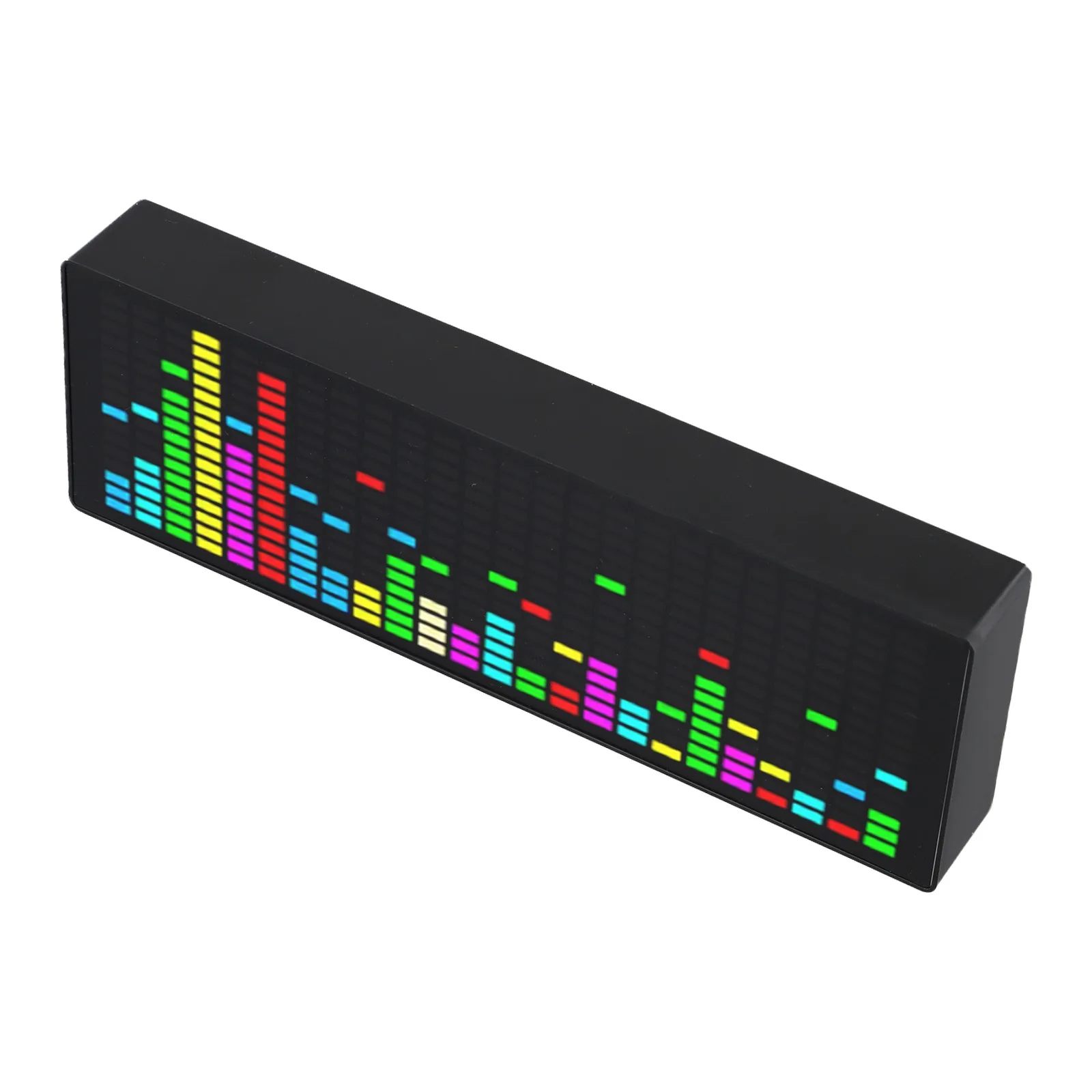 Sensitivity Adjustable Clock Captivating Visual and Auditory Experience 1624 RGB Color LED Music Spectrum Clock
Sensitivity Adjustable Clock Captivating Visual and Auditory Experience 1624 RGB Color LED Music Spectrum Clock