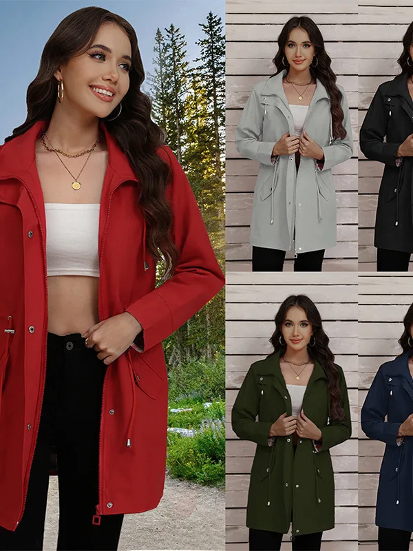 Women's Casual Color Hooded Jaet Polyester Fabric Commute Sle Thin Model 25-29 Years Old Spring Long Sve
Women's Casual Color Hooded Jaet Polyester Fabric Commute Sle Thin Model 25-29 Years Old Spring Long Sve