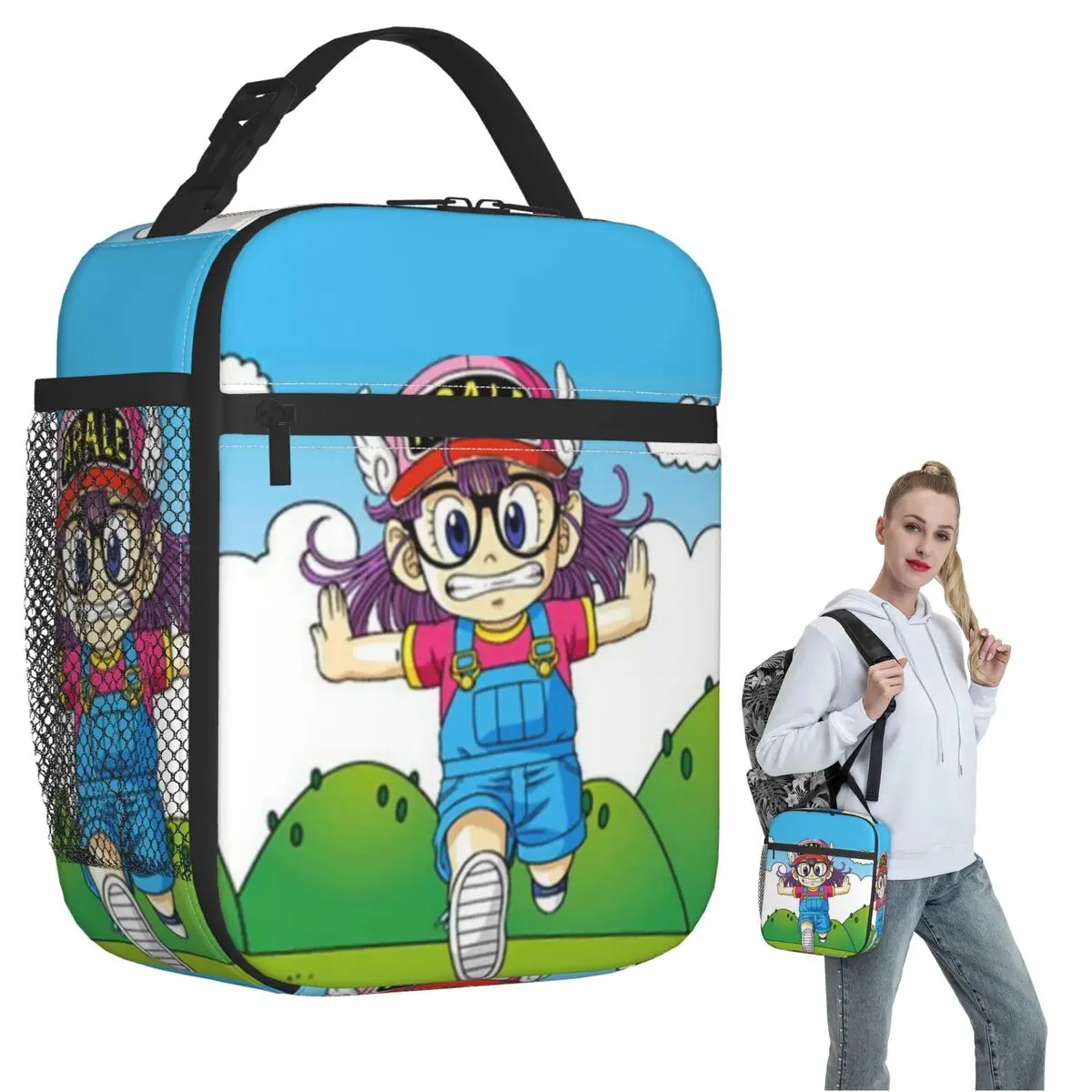 Arale Unchi-kun Insulated Lunch Bag for Women Kids Portable Food Boxes Thermal Lunch Box Tote
Arale Unchi-kun Insulated Lunch Bag for Women Kids Portable Food Boxes Thermal Lunch Box Tote