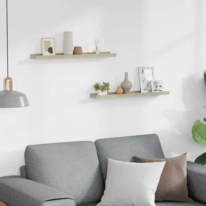 Wall Shelves 2 pcs Sonoma Oak 23.6x3.5x1.2"
Wall Shelves 2 pcs Sonoma Oak 23.6x3.5x1.2"