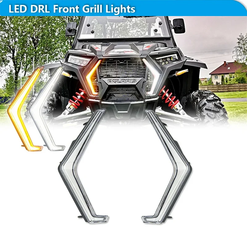 For Poalris RZR XP 4 1000 TURBO 2018-2022 Switchback Amber & White LED Car UTV Front Fang Accent Lights DRL Turn Signal Lights
For Poalris RZR XP 4 1000 TURBO 2018-2022 Switchback Amber & White LED Car UTV Front Fang Accent Lights DRL Turn Signal Lights