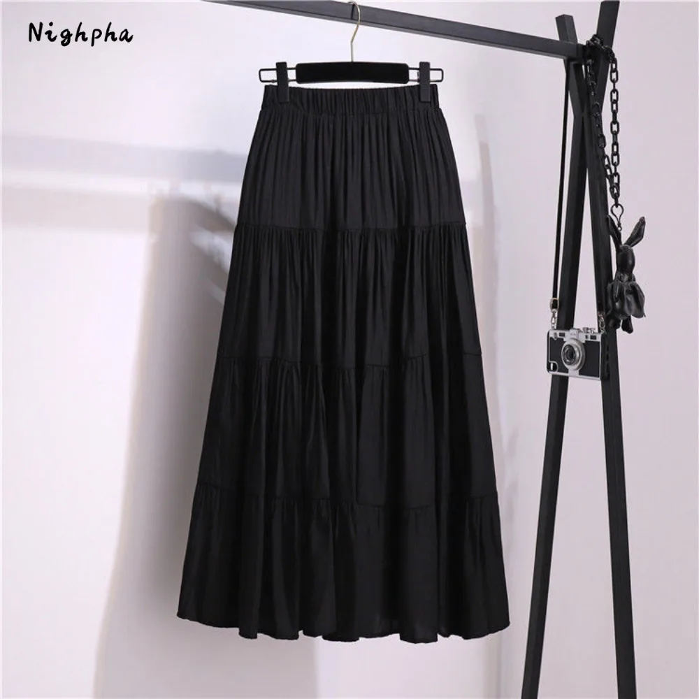 Summer Patchwork Long Skirt for Women High Waist Versatile A-line Large Swing Skirt Vintage Casual Black Skirt
Summer Patchwork Long Skirt for Women High Waist Versatile A-line Large Swing Skirt Vintage Casual Black Skirt