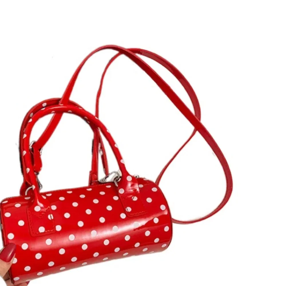 Trendy PU Leather Women Cylindrical Bag Versatile Adjustable Strap Polka Dot Handbag Korean Style Waterproof Crossbody Bag Daily
Trendy PU Leather Women Cylindrical Bag Versatile Adjustable Strap Polka Dot Handbag Korean Style Waterproof Crossbody Bag Daily