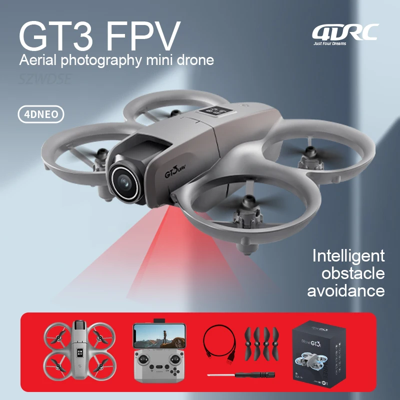 4DRC GT3 Mini Drone Professional 5G FPV Dron Aerial Photography 8K HD Camera Obstacle Avoidance Quadcopter Toy Gift
4DRC GT3 Mini Drone Professional 5G FPV Dron Aerial Photography 8K HD Camera Obstacle Avoidance Quadcopter Toy Gift