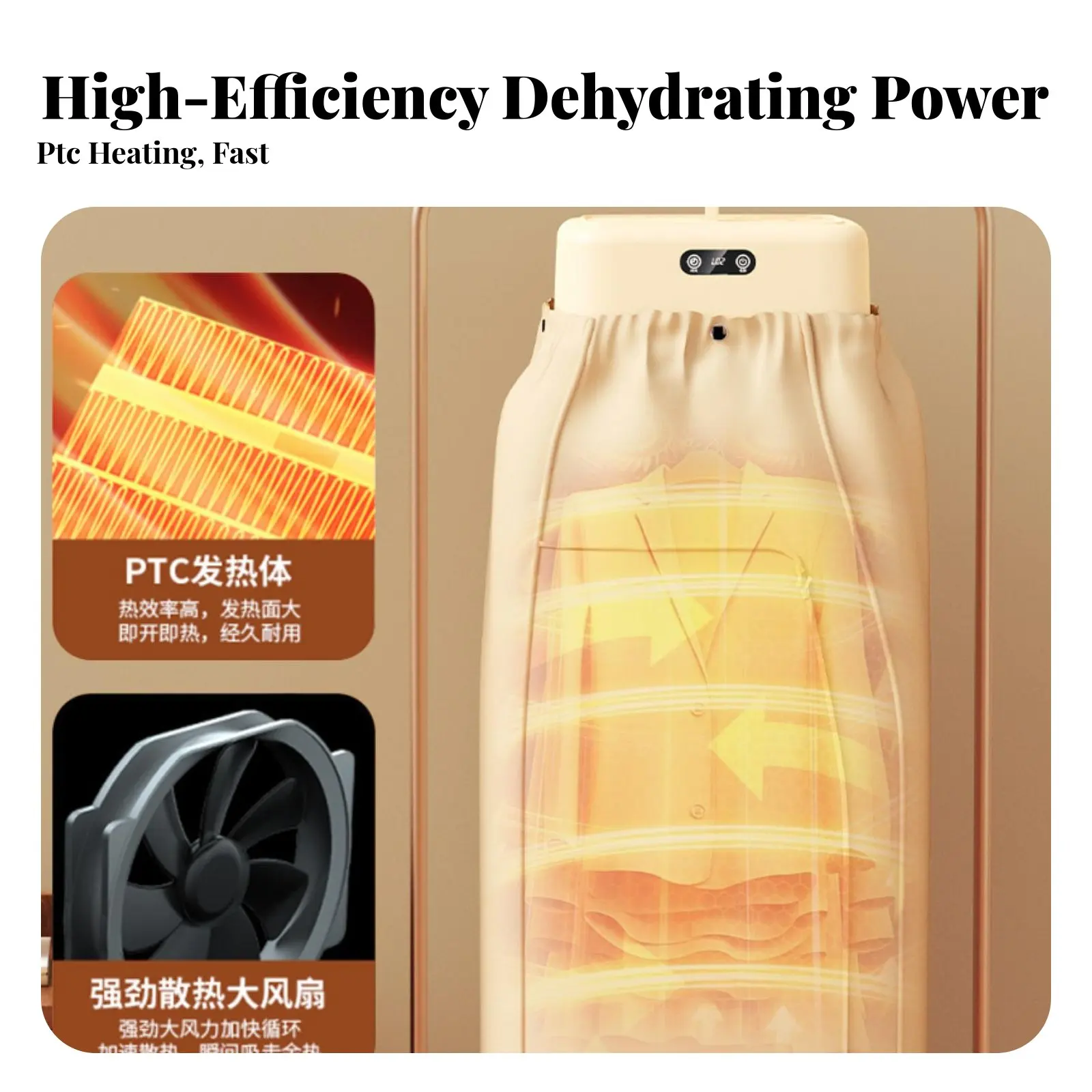 Foldable Clothes Dryer Adjustable Timer Portable Clothes Dryer Constant Temperature Overheat Protection for Travelers, Dorm Room
Foldable Clothes Dryer Adjustable Timer Portable Clothes Dryer Constant Temperature Overheat Protection for Travelers, Dorm Room