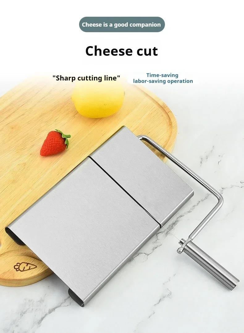 Cheese and Butter Slicers with Wire Cheese Adjustable Cheese Cutter Board 5pcs Replacement Stainless Steel Cutting Wire
Cheese and Butter Slicers with Wire Cheese Adjustable Cheese Cutter Board 5pcs Replacement Stainless Steel Cutting Wire
