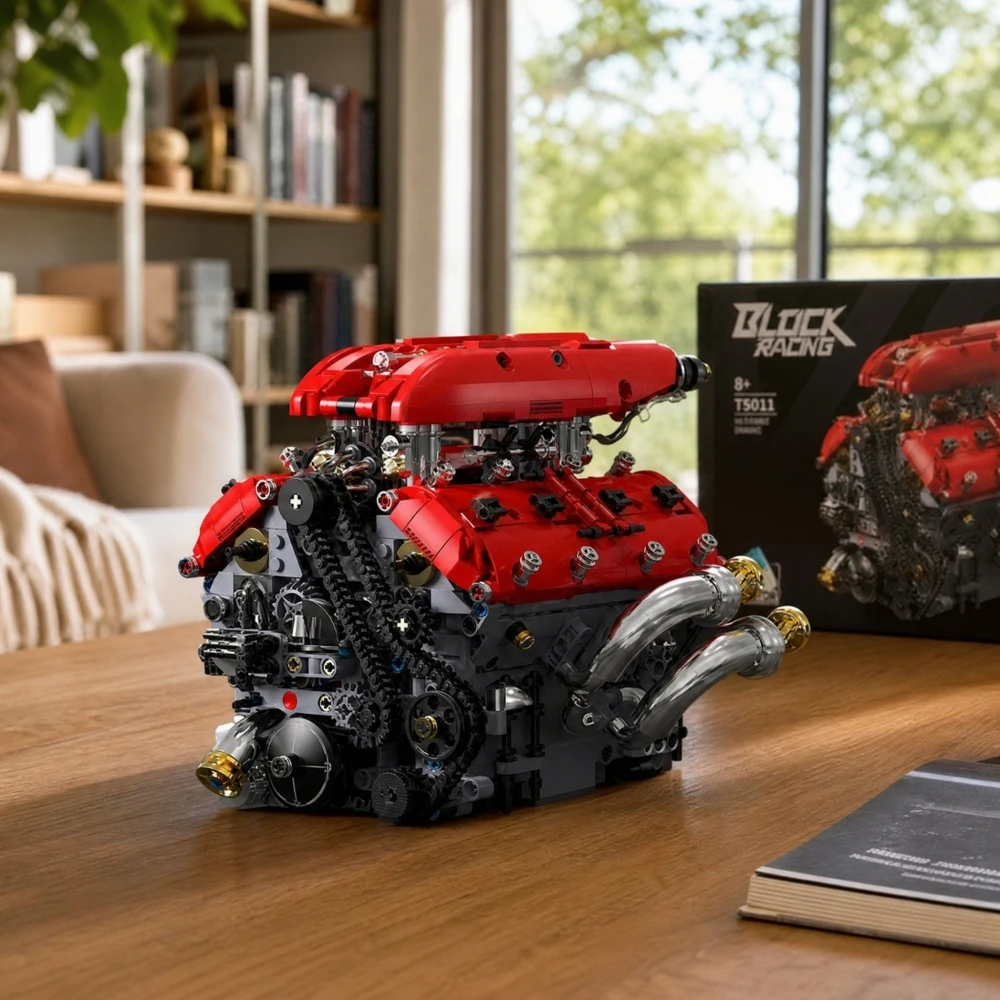 1370pcs V8 Engine Technical Building Blocks, MOC Mechanical Car Model Assembly Bricks, Collectible Vehicle Toy Holiday Gift
1370pcs V8 Engine Technical Building Blocks, MOC Mechanical Car Model Assembly Bricks, Collectible Vehicle Toy Holiday Gift