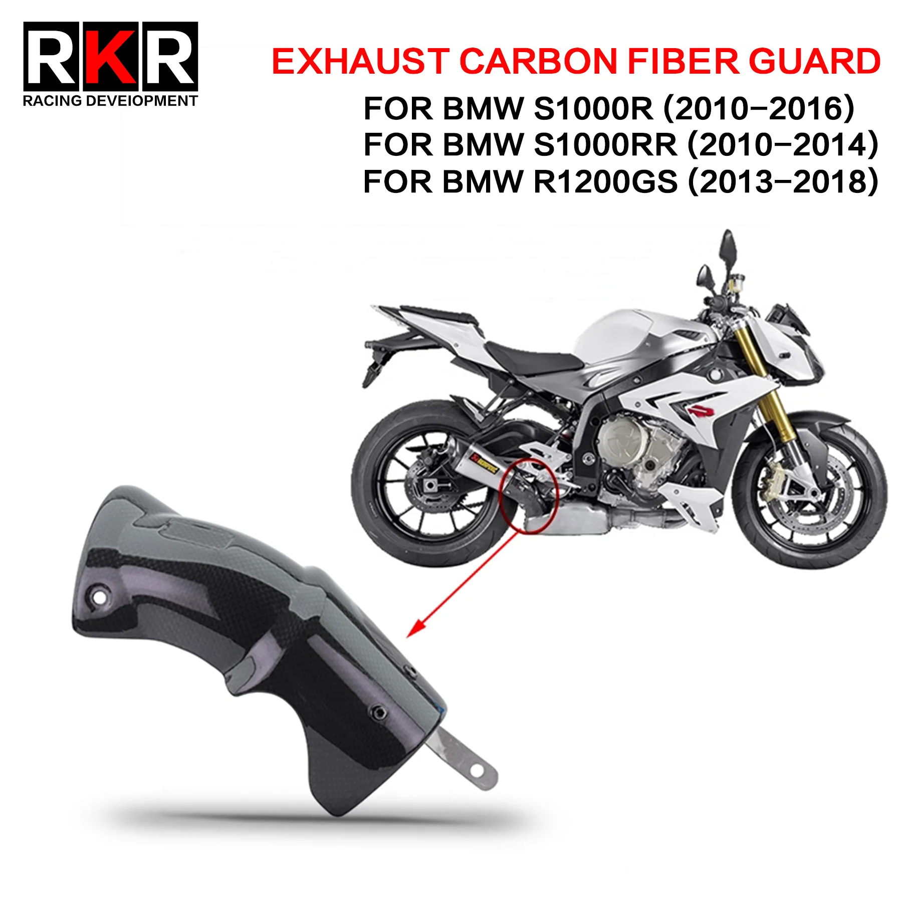 Motorcycle Exhaust Middle Link Pipe Carbon Fiber Heat Shield Cover Guard Anti-Scalding Shell for BMW S1000R S1000RR R1200GS
Motorcycle Exhaust Middle Link Pipe Carbon Fiber Heat Shield Cover Guard Anti-Scalding Shell for BMW S1000R S1000RR R1200GS
