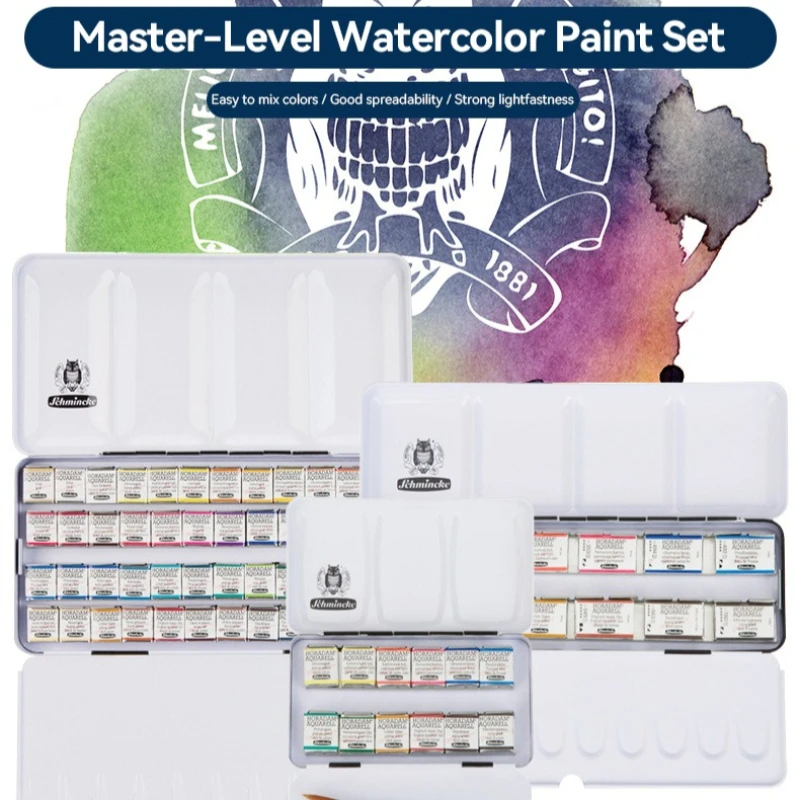 9/12/24 Colors Watercolor Paint Sets Solid Water Color Half Pans Metal Box Water Color Painting Pigment for Student Art Supplies
9/12/24 Colors Watercolor Paint Sets Solid Water Color Half Pans Metal Box Water Color Painting Pigment for Student Art Supplies