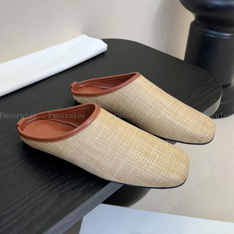 Летние женские тапочки, модная обувь без шнуровки, кожаные тканые удобные офисные повседневные сандалии на плоской подошве с квадратным носком в лаконичном стиле, шлепанцы
Летние женские тапочки, модная обувь без шнуровки, кожаные тканые удобные офисные повседневные сандалии на плоской подошве с квадратным носком в лаконичном стиле, шлепанцы