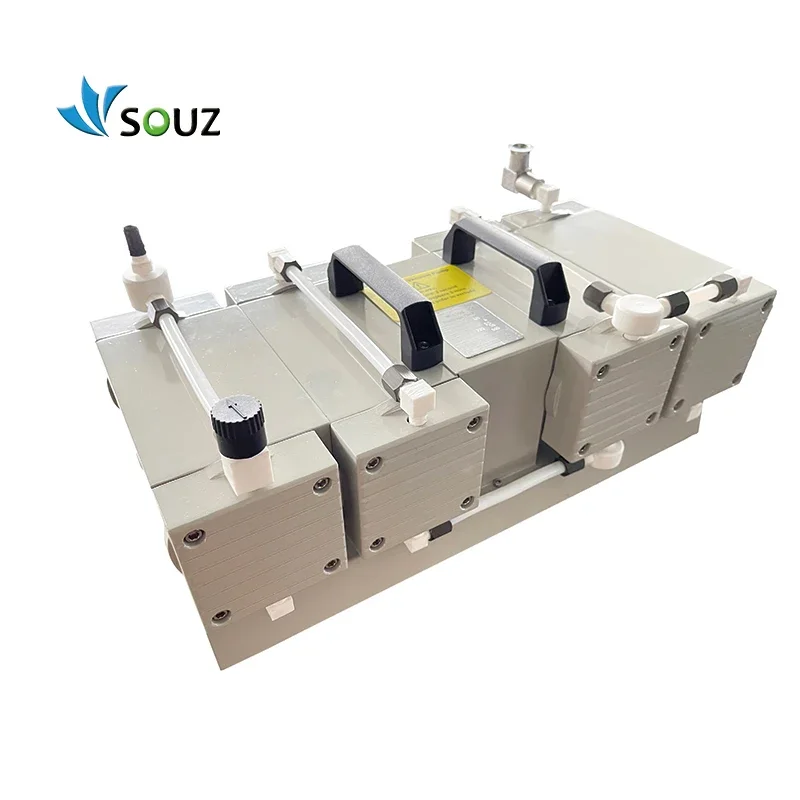 SOUZ Oilless Pumping Speed 4m3/h 8m3/h Membrane Vacuum Pump Double Suction Head 2mbar Oil-free Running DVP4D Diaphragm Pump
SOUZ Oilless Pumping Speed 4m3/h 8m3/h Membrane Vacuum Pump Double Suction Head 2mbar Oil-free Running DVP4D Diaphragm Pump