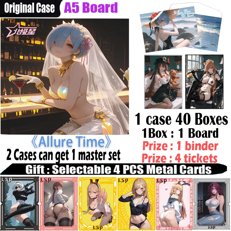 New A5 Size Card "Allure Time" Hobby CCG Card Trade Card Goddess Board Game Doujin Toys Board Gifts
New A5 Size Card "Allure Time" Hobby CCG Card Trade Card Goddess Board Game Doujin Toys Board Gifts