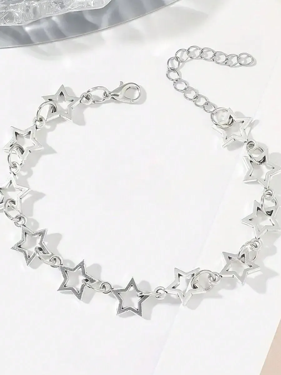 Punk Style Star Shape Chain Bracelet For Women
Punk Style Star Shape Chain Bracelet For Women