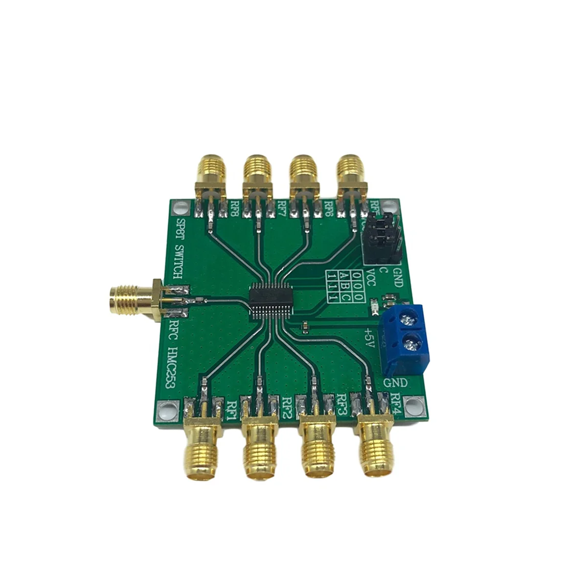 A47U HMC253 DC-2.5 GHz Multifunction RF Single Pole Eight Throw Switch Rf Switch Channel Select Antenna Module
A47U HMC253 DC-2.5 GHz Multifunction RF Single Pole Eight Throw Switch Rf Switch Channel Select Antenna Module