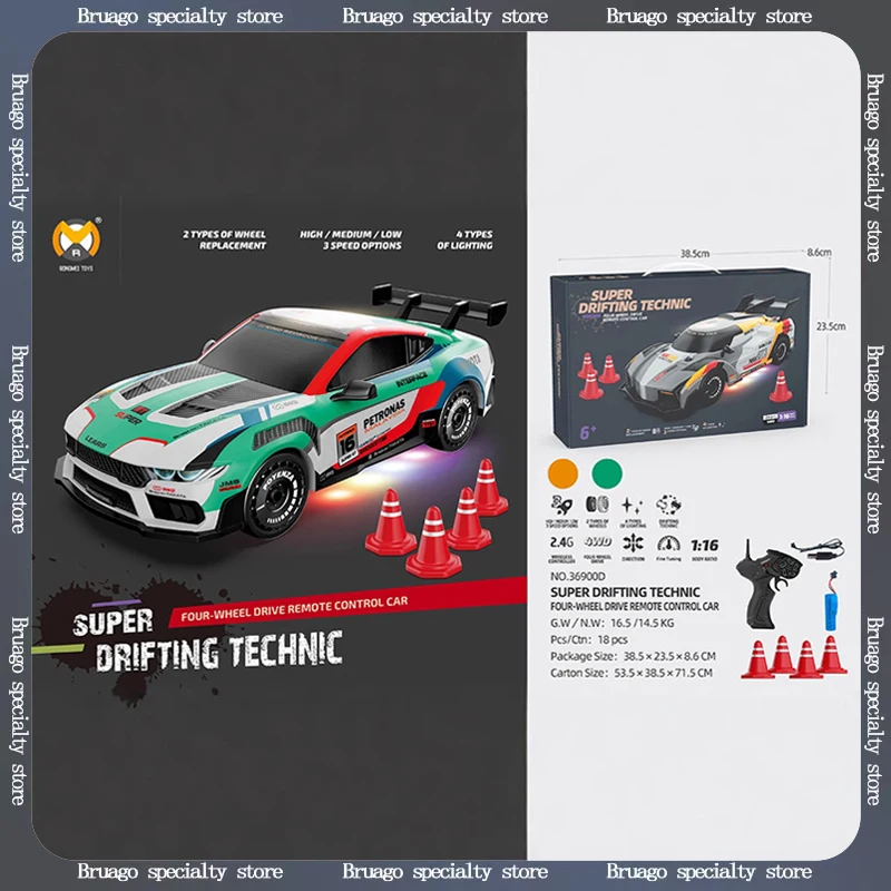 New 36902 2.4g 1:16 Remote Control High-Speed Car Four-Drive Drift Off-Road Vehicle Boy Toy Remote Control Car Gift
New 36902 2.4g 1:16 Remote Control High-Speed Car Four-Drive Drift Off-Road Vehicle Boy Toy Remote Control Car Gift