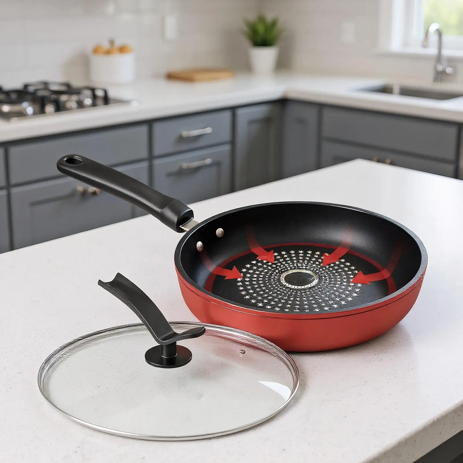 Non Stick Frying Pans Kitchen Cooking Pan With Lid Ergonomic Cooking Skillet Kitchen Tool For Breakfast Pancake Dinner Steak
Non Stick Frying Pans Kitchen Cooking Pan With Lid Ergonomic Cooking Skillet Kitchen Tool For Breakfast Pancake Dinner Steak