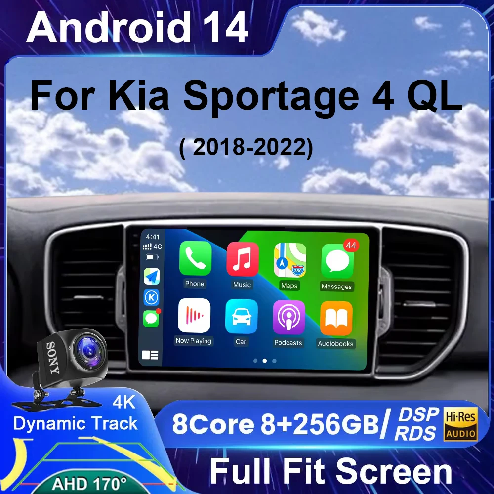Android 14 Auto Carplay For Kia Sportage 4 QL 2018 2019 - 2022 Car Radio Multimedia Video Player Navigation Stereo GPS 2din DVD
Android 14 Auto Carplay For Kia Sportage 4 QL 2018 2019 - 2022 Car Radio Multimedia Video Player Navigation Stereo GPS 2din DVD