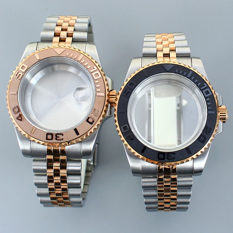 40MM Silver Rose Gold Watch Case 20ATM Sapphire for NH34 NH35 NH36 7S26 ETA2824 Miyota8215 GMT SUB Yacht Jubilee Oyster Bracelet
40MM Silver Rose Gold Watch Case 20ATM Sapphire for NH34 NH35 NH36 7S26 ETA2824 Miyota8215 GMT SUB Yacht Jubilee Oyster Bracelet
