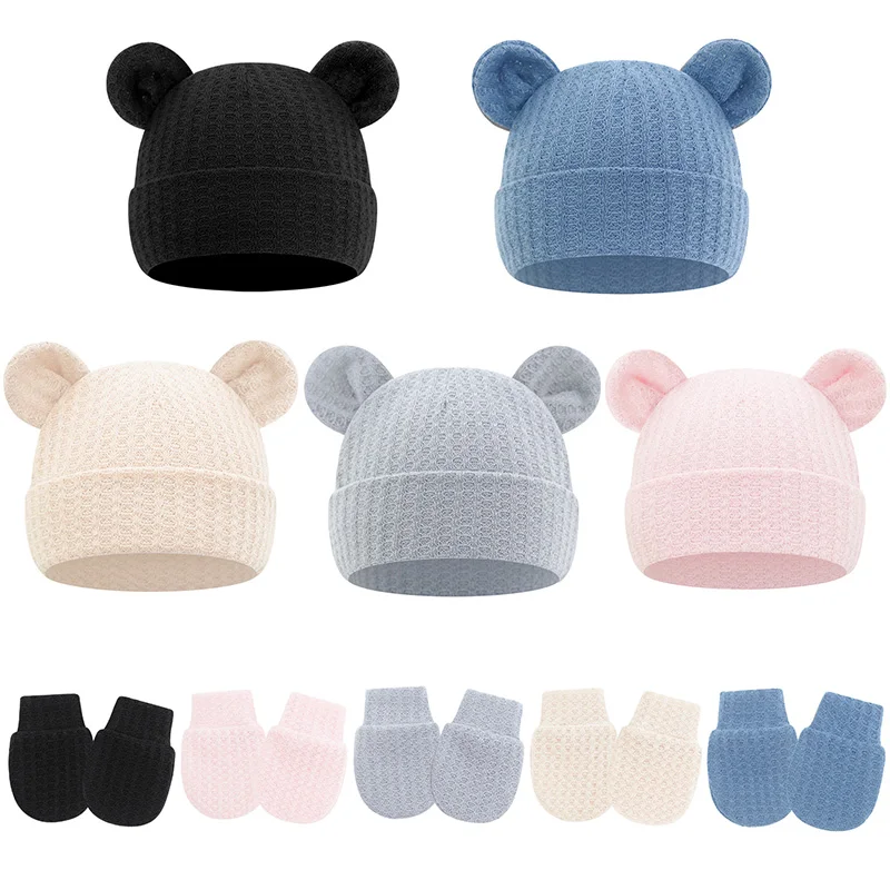 Шапка для новорожденных, комплект перчаток, однотонная вязаная шапочка для мальчиков и девочек, всесезонные шапки для младенцев, защитные перчатки для лица, 2 шт./компл.
Шапка для новорожденных, комплект перчаток, однотонная вязаная шапочка для мальчиков и девочек, всесезонные шапки для младенцев, защитные перчатки для лица, 2 шт./компл.