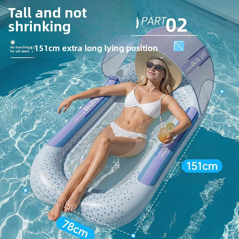 Inflatable Water Hammock Foldable Mesh Float Bed PVC Pool Lounge Chair Portable Summer Water Floating Raft for Adults
Inflatable Water Hammock Foldable Mesh Float Bed PVC Pool Lounge Chair Portable Summer Water Floating Raft for Adults