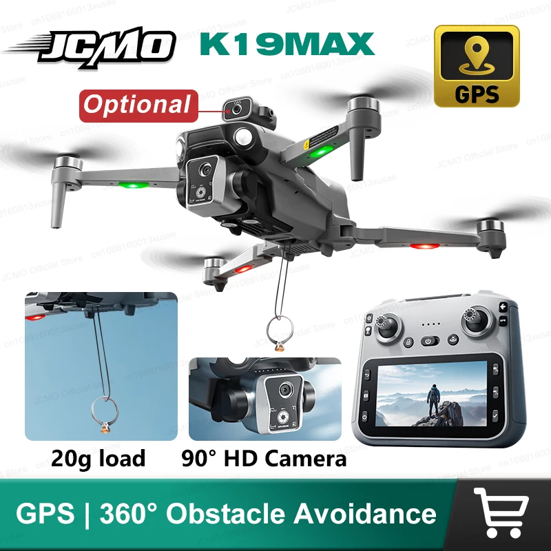 K19MAX GPS 4K Professional Dual Camera Drone 20G Load And Airdrop 360° Obstacle Avoidance 4.5Inch LCD Screen Remote Control Dron
K19MAX GPS 4K Professional Dual Camera Drone 20G Load And Airdrop 360° Obstacle Avoidance 4.5Inch LCD Screen Remote Control Dron