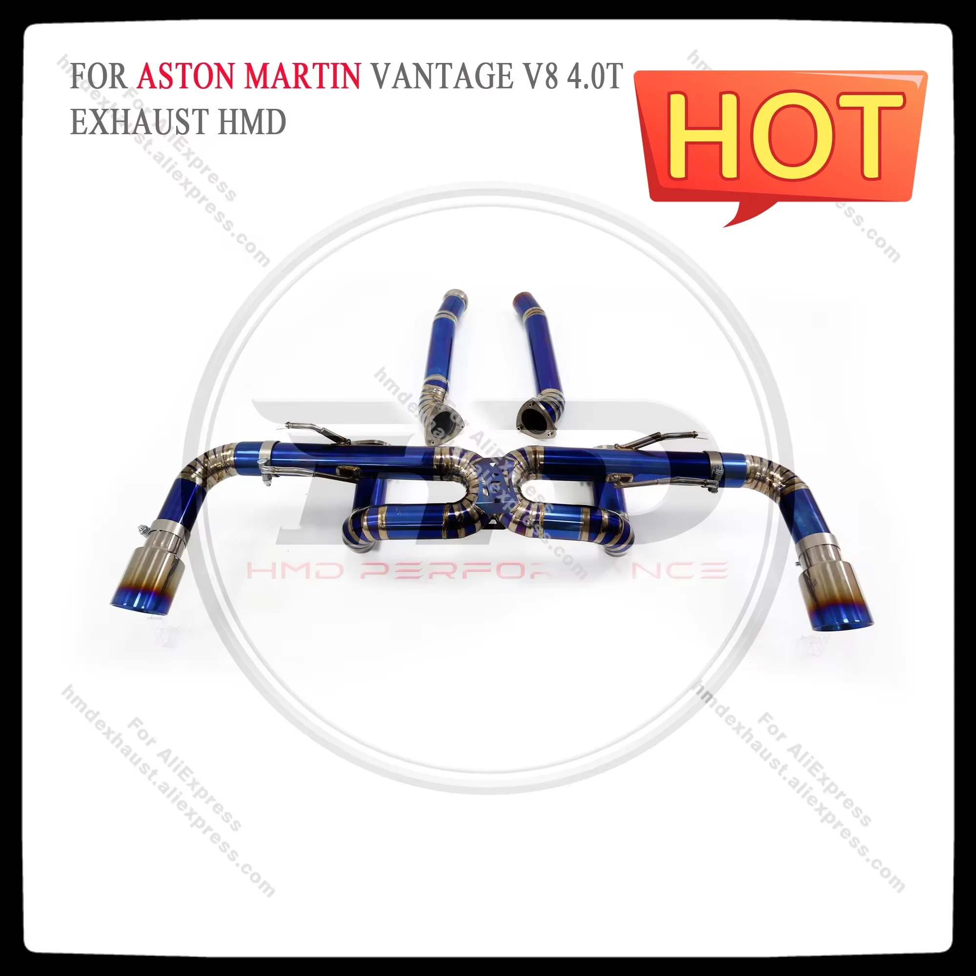 HMD Titanium Exhaust System Performance Catback for Aston Martin Vantage V8 4.0T Muffler Without Valves
HMD Titanium Exhaust System Performance Catback for Aston Martin Vantage V8 4.0T Muffler Without Valves
