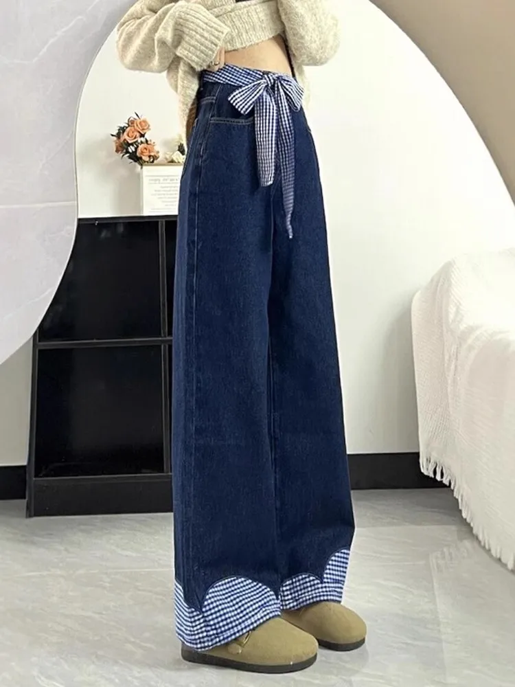Loose Wide Leg Denim Jeans Women's Spring Summer Large Size Fat MM Straight Drapey Floor-Length Pants Knot Belt Spl...
Loose Wide Leg Denim Jeans Women's Spring Summer Large Size Fat MM Straight Drapey Floor-Length Pants Knot Belt Spl...