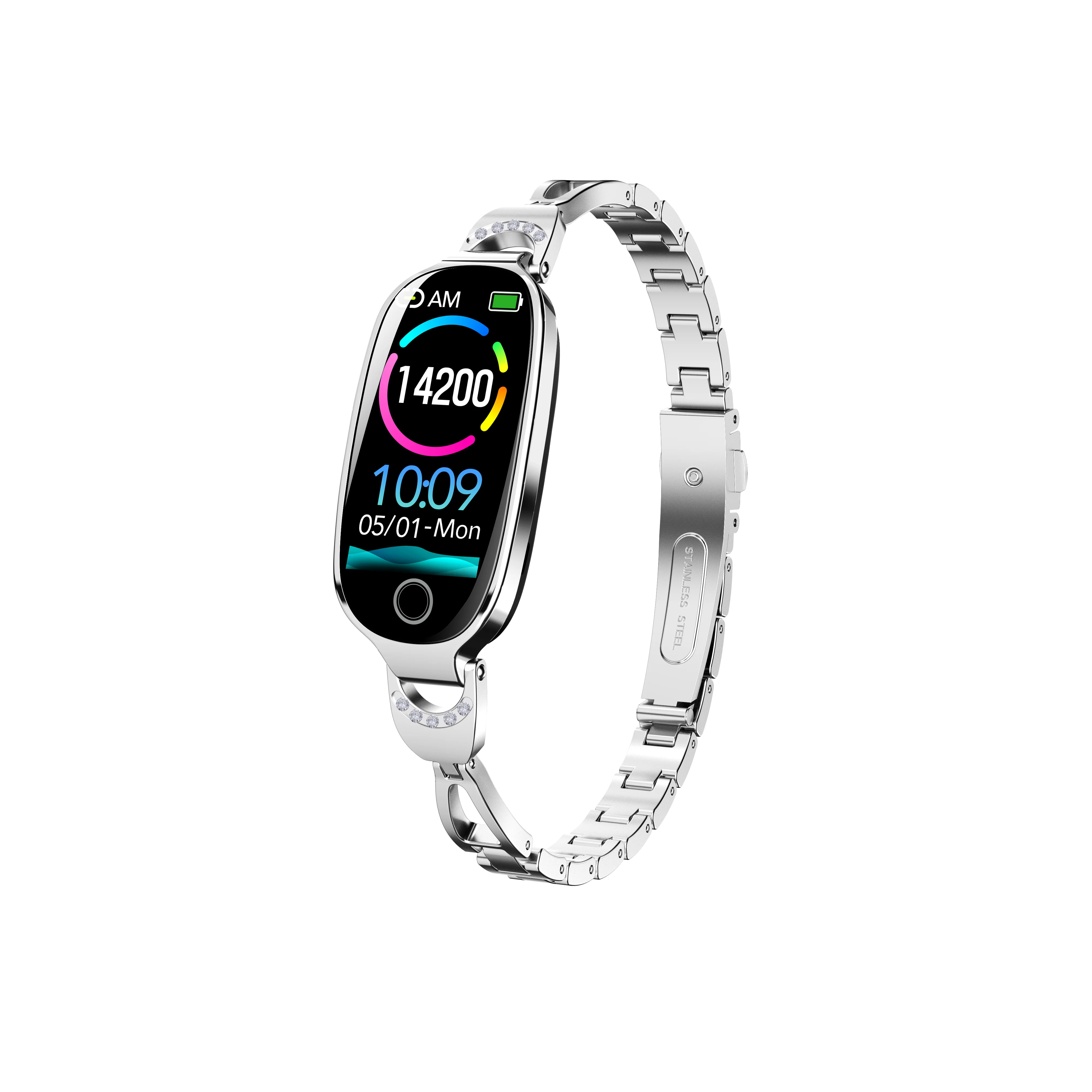 F81 Girl Heart Rate Waterproof Smart Watch Metal Strap Blood Oxygen Pressure Breathing Training Women Smart Wristband Bracelet
F81 Girl Heart Rate Waterproof Smart Watch Metal Strap Blood Oxygen Pressure Breathing Training Women Smart Wristband Bracelet