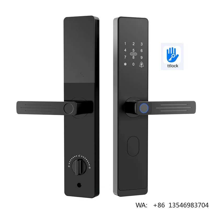Keyless Bedroom Smart Door Handle Lock Aluminum Alloy Fingerprint TTlock Cloud Security Home App Digital Lock for Outdoor Hotels
Keyless Bedroom Smart Door Handle Lock Aluminum Alloy Fingerprint TTlock Cloud Security Home App Digital Lock for Outdoor Hotels