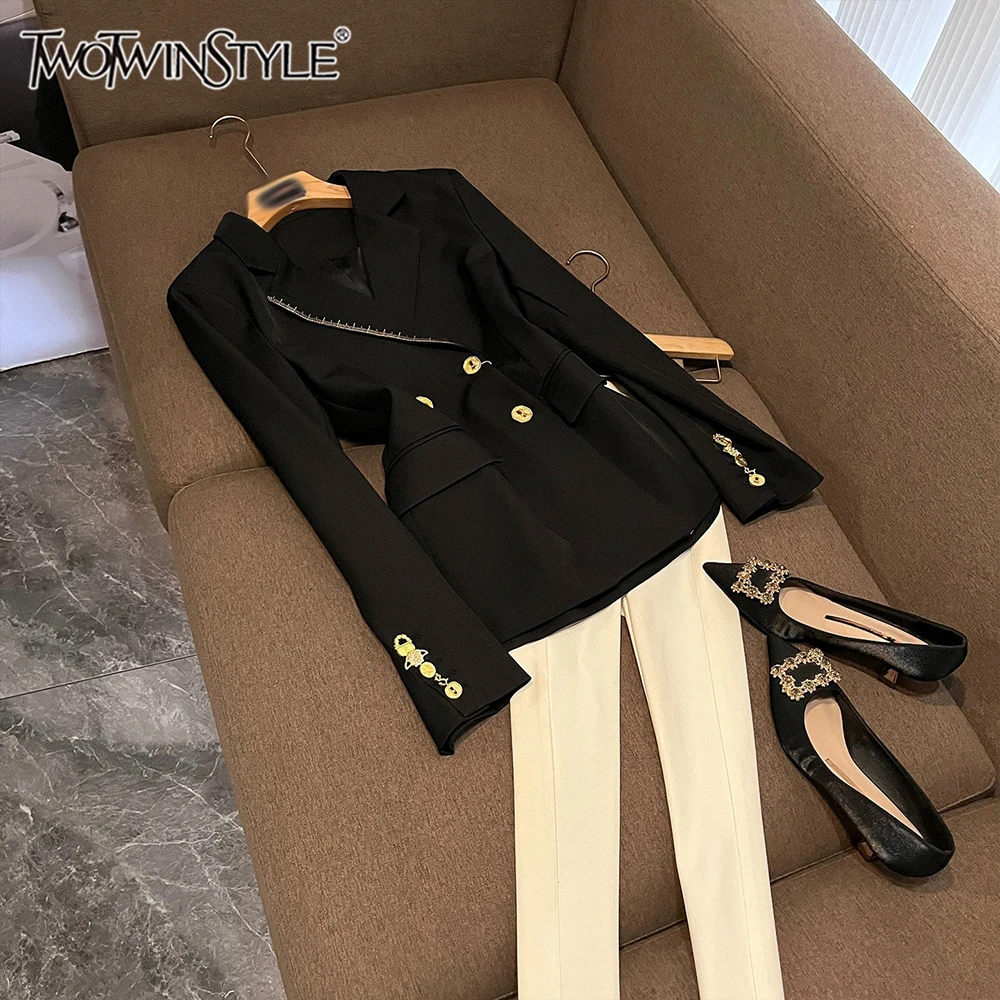 TWOTWINSTYLE элегантные утягивающие куртки для женщин с лацканами и длинными рукавами на пуговицах, повседневный вечерний пиджак, женский модный пиджак KJA542499
TWOTWINSTYLE элегантные утягивающие куртки для женщин с лацканами и длинными рукавами на пуговицах, повседневный вечерний пиджак, женский модный пиджак KJA542499
