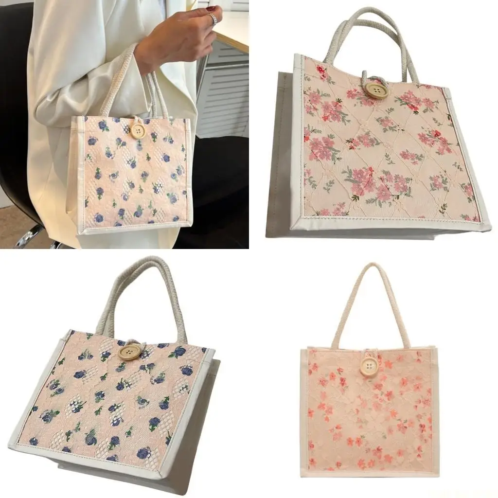 X90D Casual Floral Fabric Bag Bag For Women Stylish Student Book Handbag With Top Handle Versatile For Various Occasion
X90D Casual Floral Fabric Bag Bag For Women Stylish Student Book Handbag With Top Handle Versatile For Various Occasion