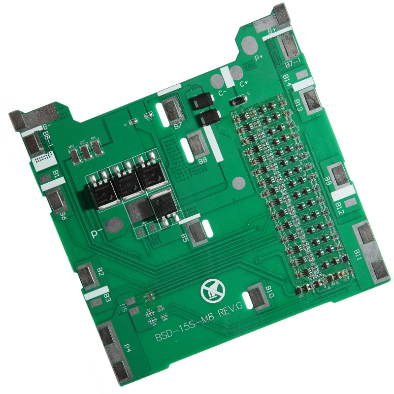 Bisida Balance Scooter BMS 54V 15S 15A Scooter Battery Pack 18650 Battery split port Rechargeable battery protection board
Bisida Balance Scooter BMS 54V 15S 15A Scooter Battery Pack 18650 Battery split port Rechargeable battery protection board