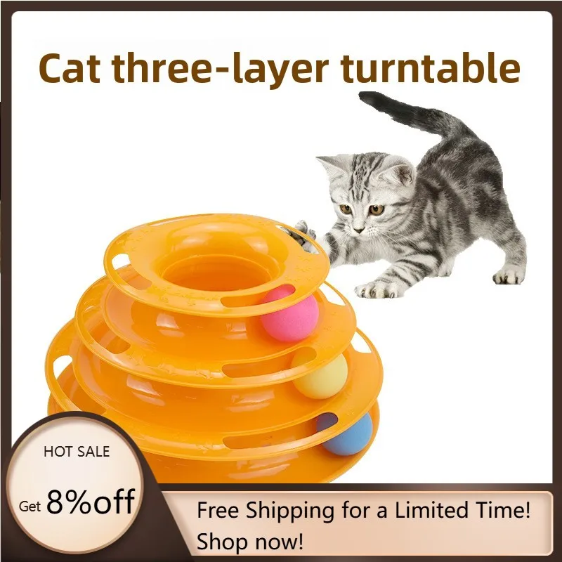 Hot Selling Cat Toy Three-Layer Turntable Track Catch Ball Plastic Wholesale Interactive Cat Toy Ball
Hot Selling Cat Toy Three-Layer Turntable Track Catch Ball Plastic Wholesale Interactive Cat Toy Ball