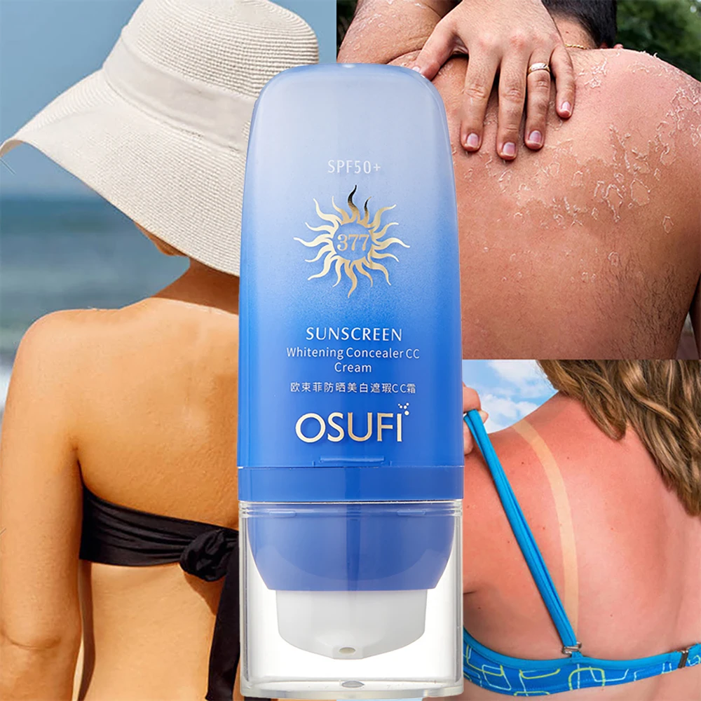 OSUFI SPF50+ Sunscreen Lotion Brighten Isolation Sunscreen Body Cream Oil Control Moisturizing Solar Uv Radiation Face Concealer
OSUFI SPF50+ Sunscreen Lotion Brighten Isolation Sunscreen Body Cream Oil Control Moisturizing Solar Uv Radiation Face Concealer