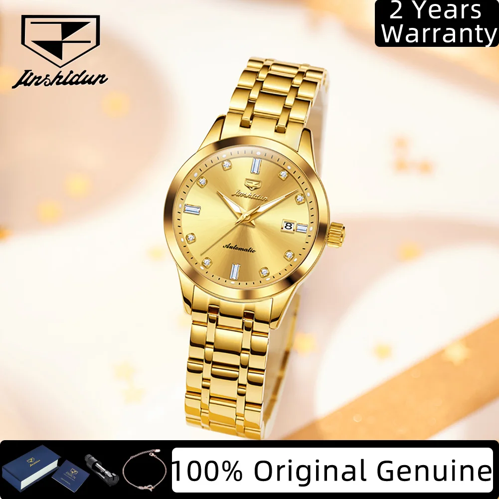 JSDUN 8841 часы для женщин, механические женские часы с бриллиантовой шкалой, зеркало высокой твердости, водонепроницаемые, с календарем, элегантные женские часы
JSDUN 8841 часы для женщин, механические женские часы с бриллиантовой шкалой, зеркало высокой твердости, водонепроницаемые, с календарем, элегантные женские часы