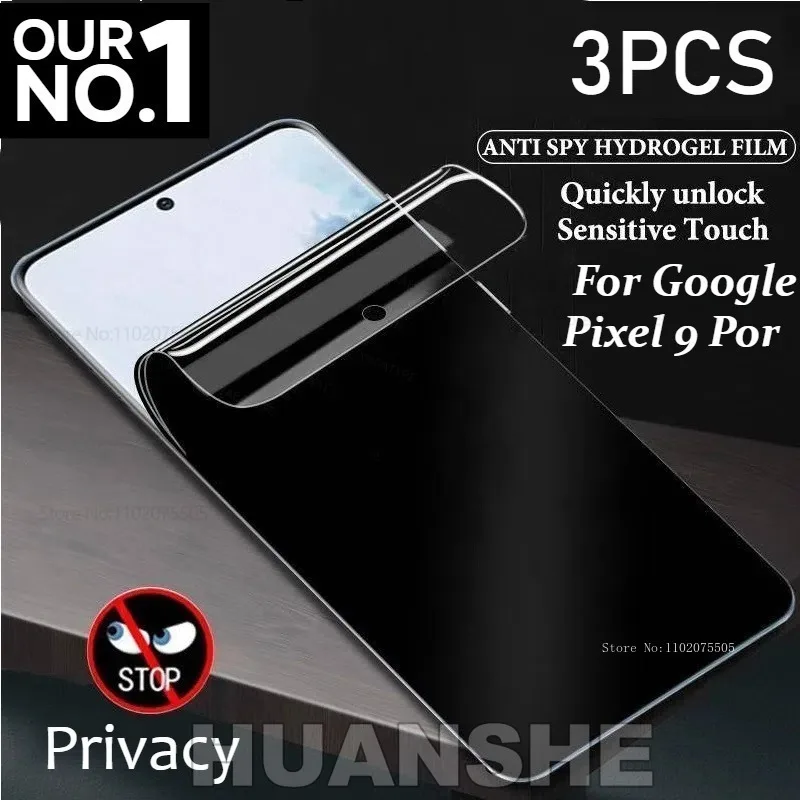 3Pcs Anti-Spy Privacy Hydrogel Screen Protector for Google Pixel 9 Pro XL 9 9a 8 Pro 8 8a 7 Pro 7a 6a
3Pcs Anti-Spy Privacy Hydrogel Screen Protector for Google Pixel 9 Pro XL 9 9a 8 Pro 8 8a 7 Pro 7a 6a