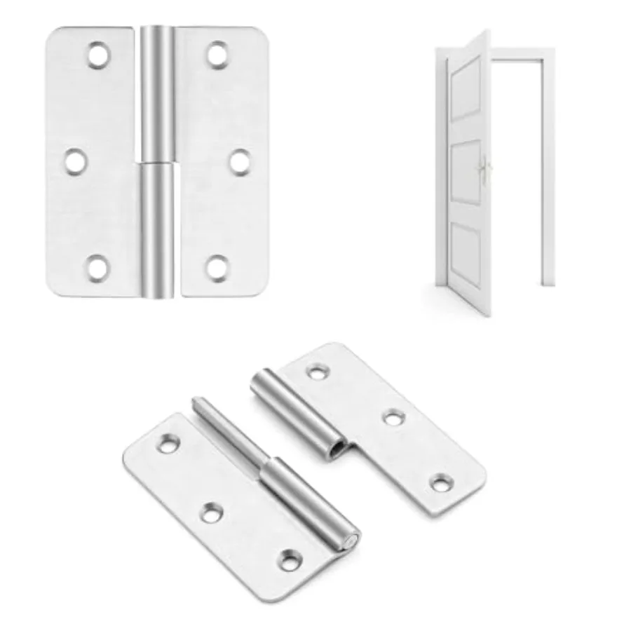 3.5 Inch Lift Off Hinge, Stainless Steel 304, Detachable Slip Joint Flag Hinges for Wooden and Metal Doors, Windows, and Variou
3.5 Inch Lift Off Hinge, Stainless Steel 304, Detachable Slip Joint Flag Hinges for Wooden and Metal Doors, Windows, and Variou