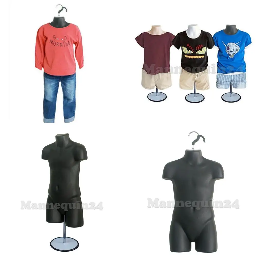Stackable Hollow Back Child Mannequin, 5T-7 Size, Set of 3, for T-Shirt Displays, Craft Shows, and Design (Black)
Stackable Hollow Back Child Mannequin, 5T-7 Size, Set of 3, for T-Shirt Displays, Craft Shows, and Design (Black)