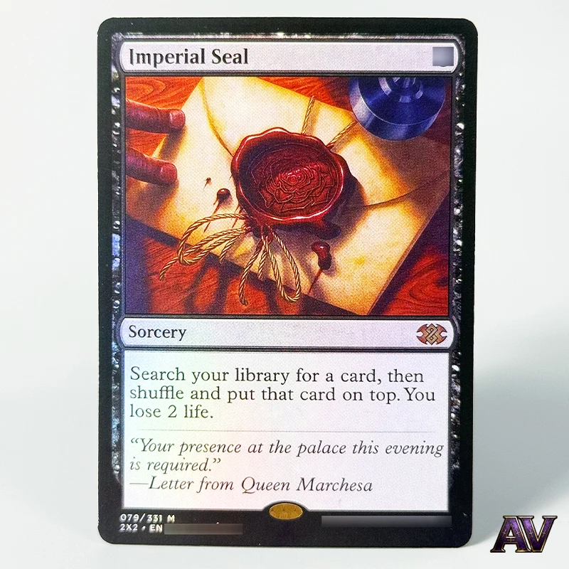 Магические фольгированные карты Imperial Seal 079/331 M EN: качественные прокси-карты для игры в Magic: The Gathering и Commander
Магические фольгированные карты Imperial Seal 079/331 M EN: качественные прокси-карты для игры в Magic: The Gathering и Commander